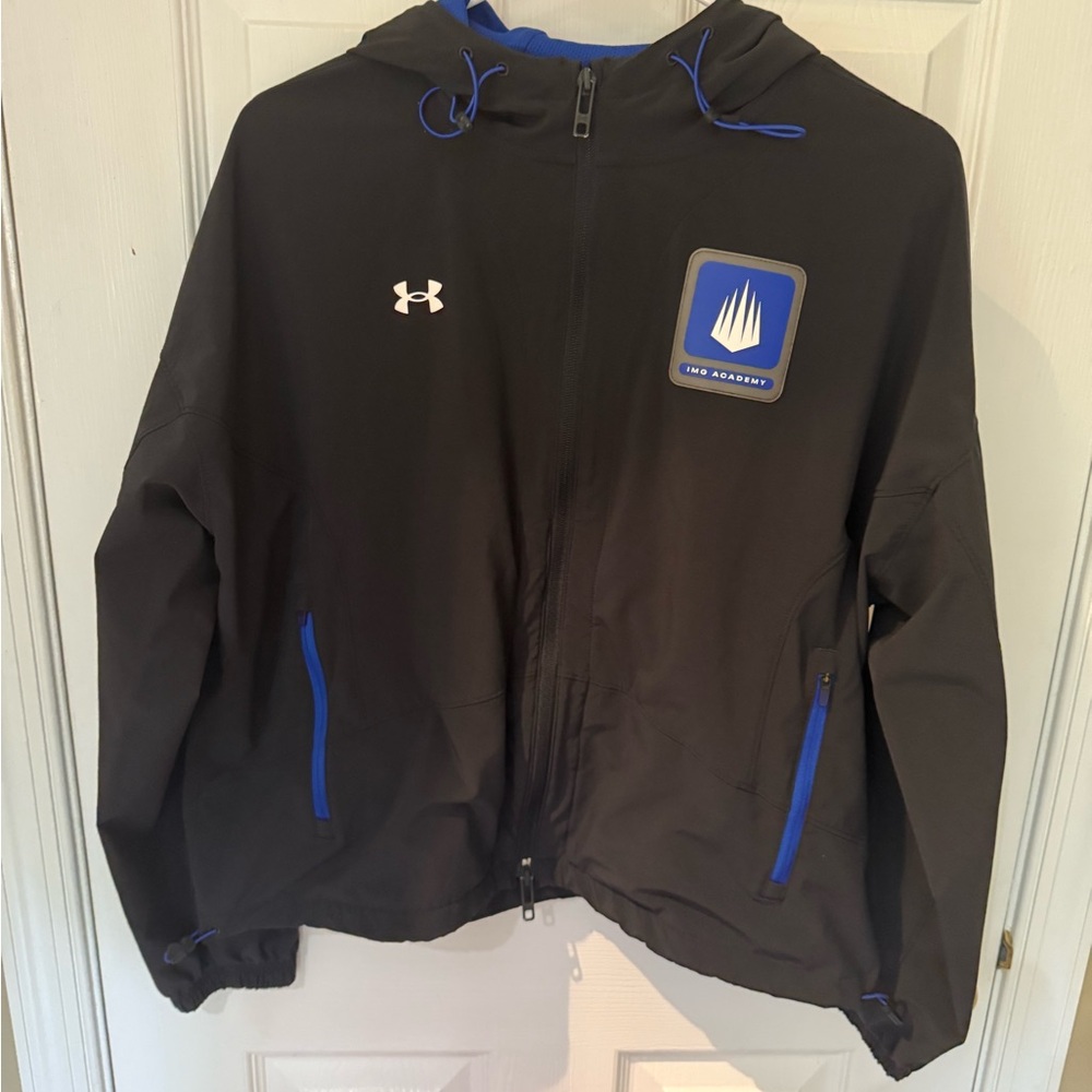 Under Armour Black Jacket with Blue Collar